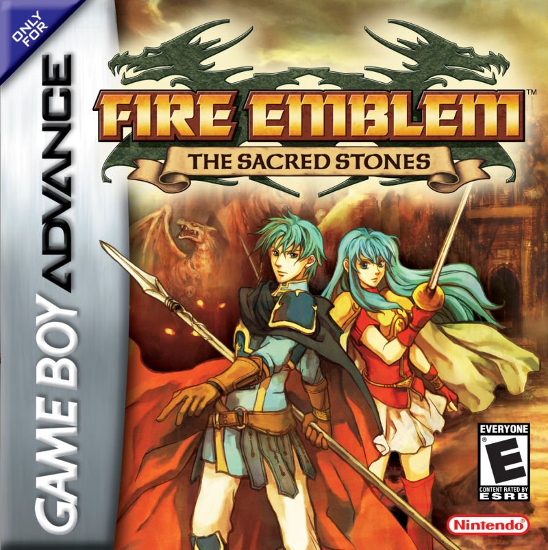 Capa do jogo Fire Emblem: The Sacred Stones
